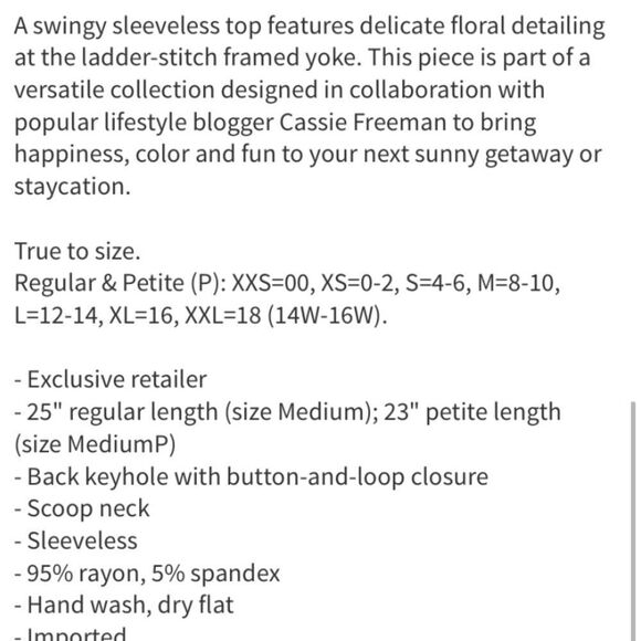 NWT Gibson Red or Blue Floral Yoke Tops - Picture 16 of 16